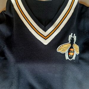Gucci Bee V Neck Sweater